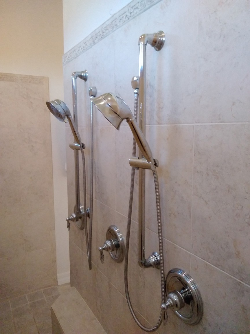 Main Bath Moen Shower Heads
