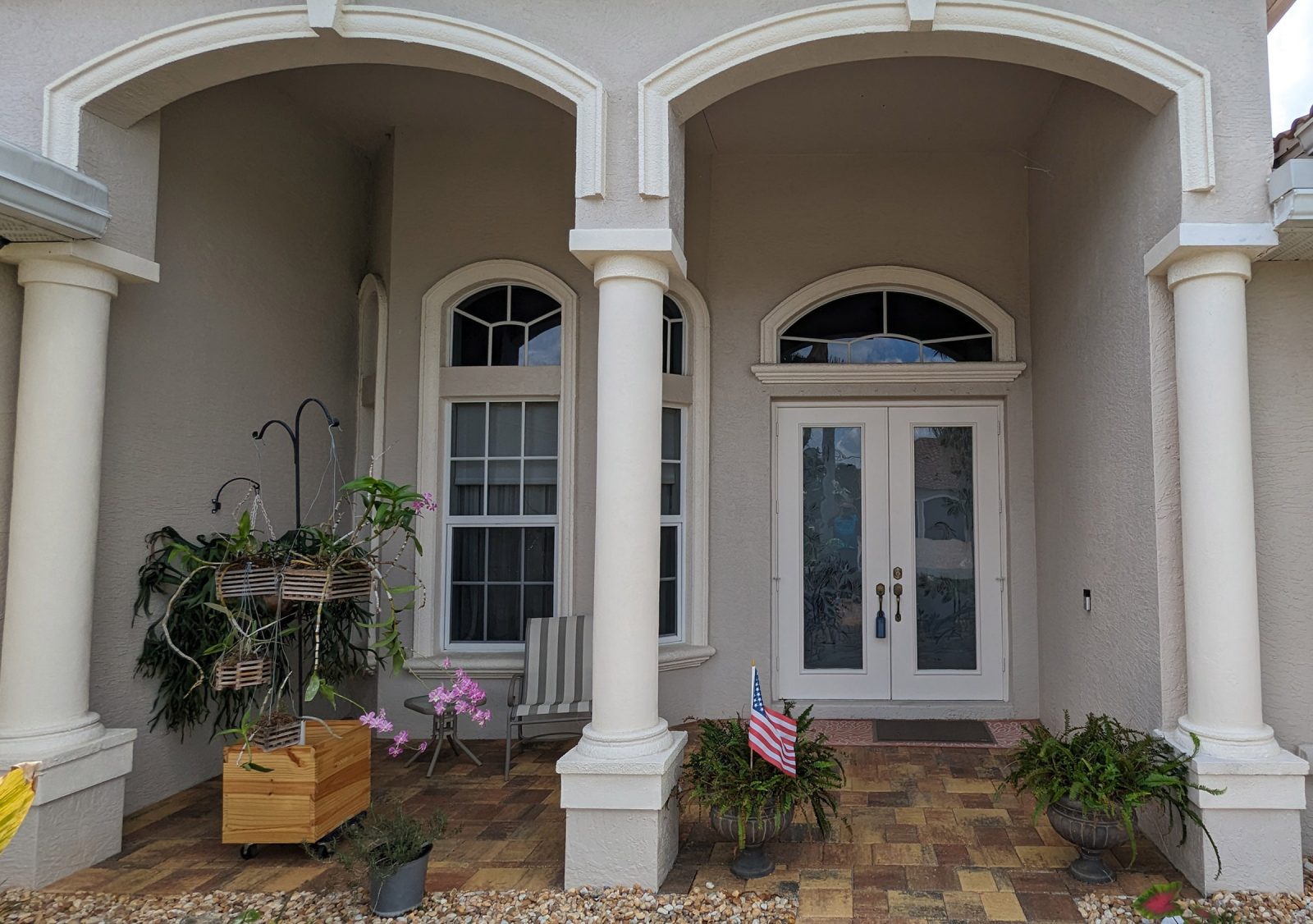 Front Porch with Double Door Entry